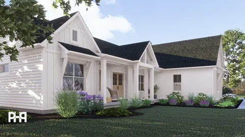 The Sycamore house plan, exterior view 4